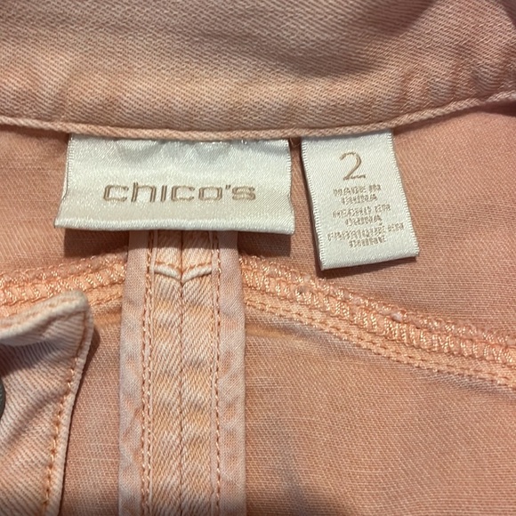 Chicos Stretch Denim Jacket Size large - Picture 11 of 12